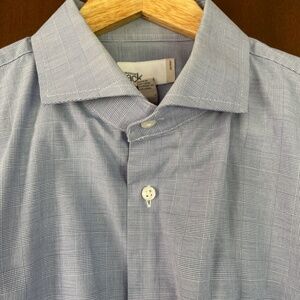 Button Up Wide Collar Dress Shirt